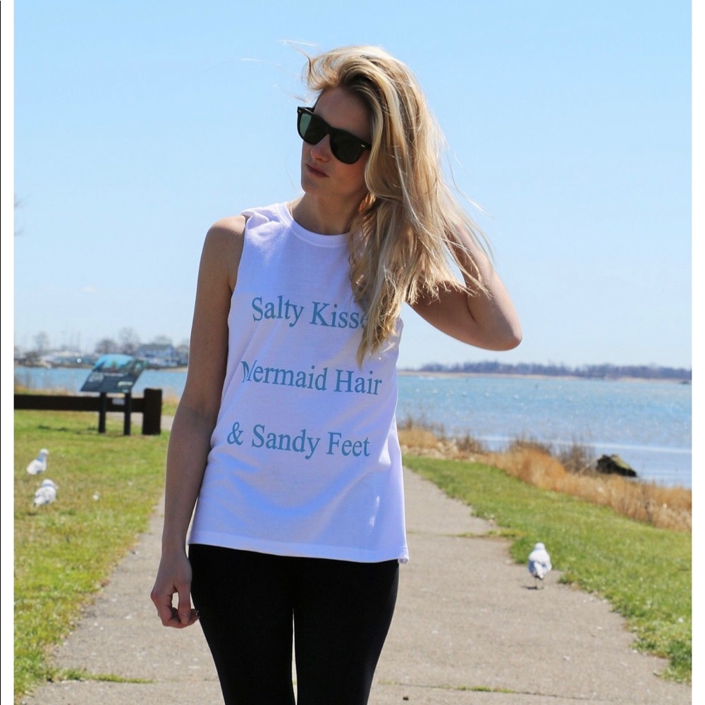 Kittenish Salty Kisses Cutoff Tank